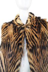 1970s Amazing Striped Goat Fur Jacket