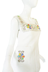 1960s Beni Salvadori Jewelled Couture Tunic or Mini Dress