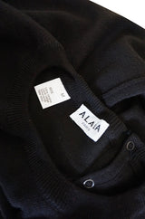 Rare 1980s Chocolate Azzedine Alaia Knit Sweater