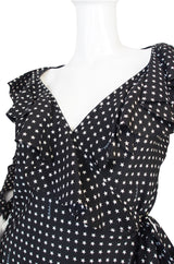 Recent Pretty Tuleh Silk Star Print Wrap Dress