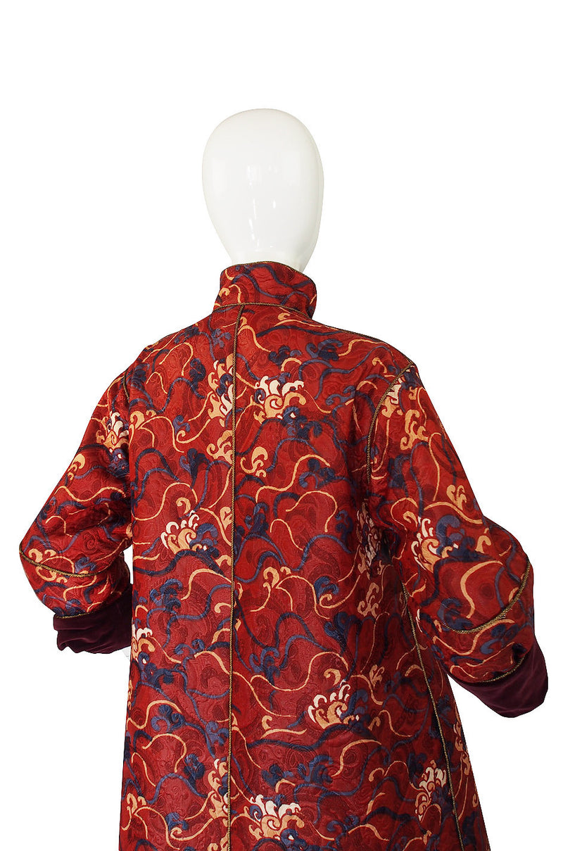Documented 1993 Yves Saint Laurent Silk Coat