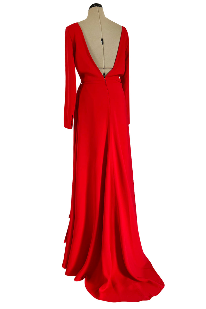 Stunning Fall 2006 Christian Dior by John Galliano Red Dress w Train ...
