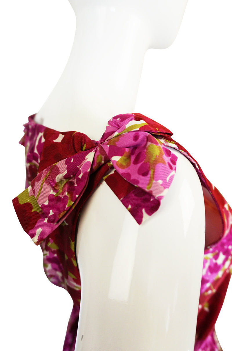 Recent NWT Christian Dior Pink Floral Silk Dress