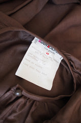 c1977 Voluminous Yves Saint Laurent Russian Silk Top