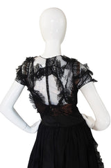 Rare 1942 "It's Not True" Adrian Silk & Lace Gown