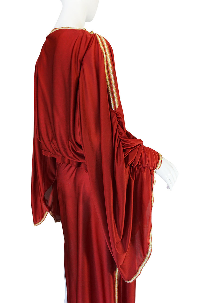 Winter 1972 Bill Gibb Beaded Bee Caftan Dress Set