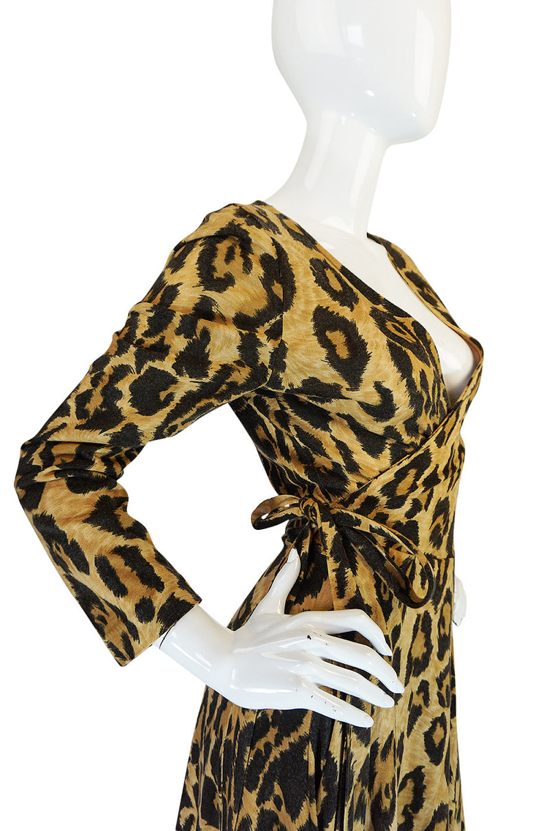 Museum Held 1973 Diane Von Furstenberg Leopard Wrap Dress