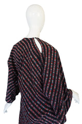 Resort 1977 Halston Bias Spiral Cut Silk Caftan Dress