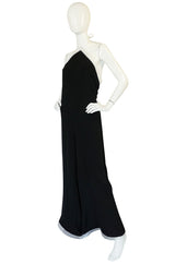 1970s Geoffrey Beene Couture Backless Jumpsuit & Jacket