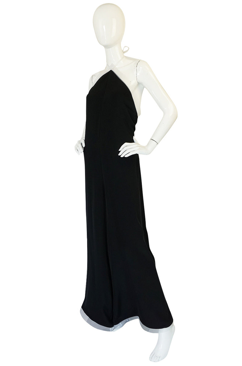 1970s Geoffrey Beene Couture Backless Jumpsuit & Jacket