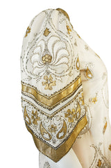 1975 Jean Louis Scherrer Haute Couture Lesage Embroidered Top or Jacket