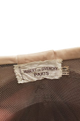 1950s Givenchy Copper and Rose Gold Tone Silk Satin Hat