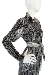 Fabulous 1970s Lanvin Graphic Print Jersey Jumpsuit