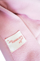 1960s Anne Klein Pink Wool Coat