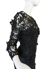 F/W 2008 Prada Runway Wait Listed Black Lace Dress