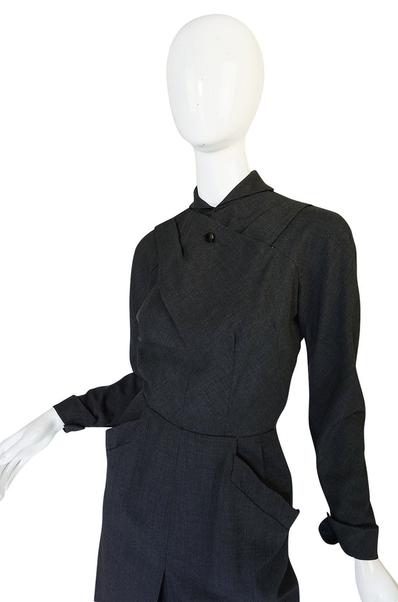 c1955 Christian Dior Original Demi-Couture Fitted Dress