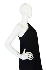1980s Bill Blass One Shoulder Dress