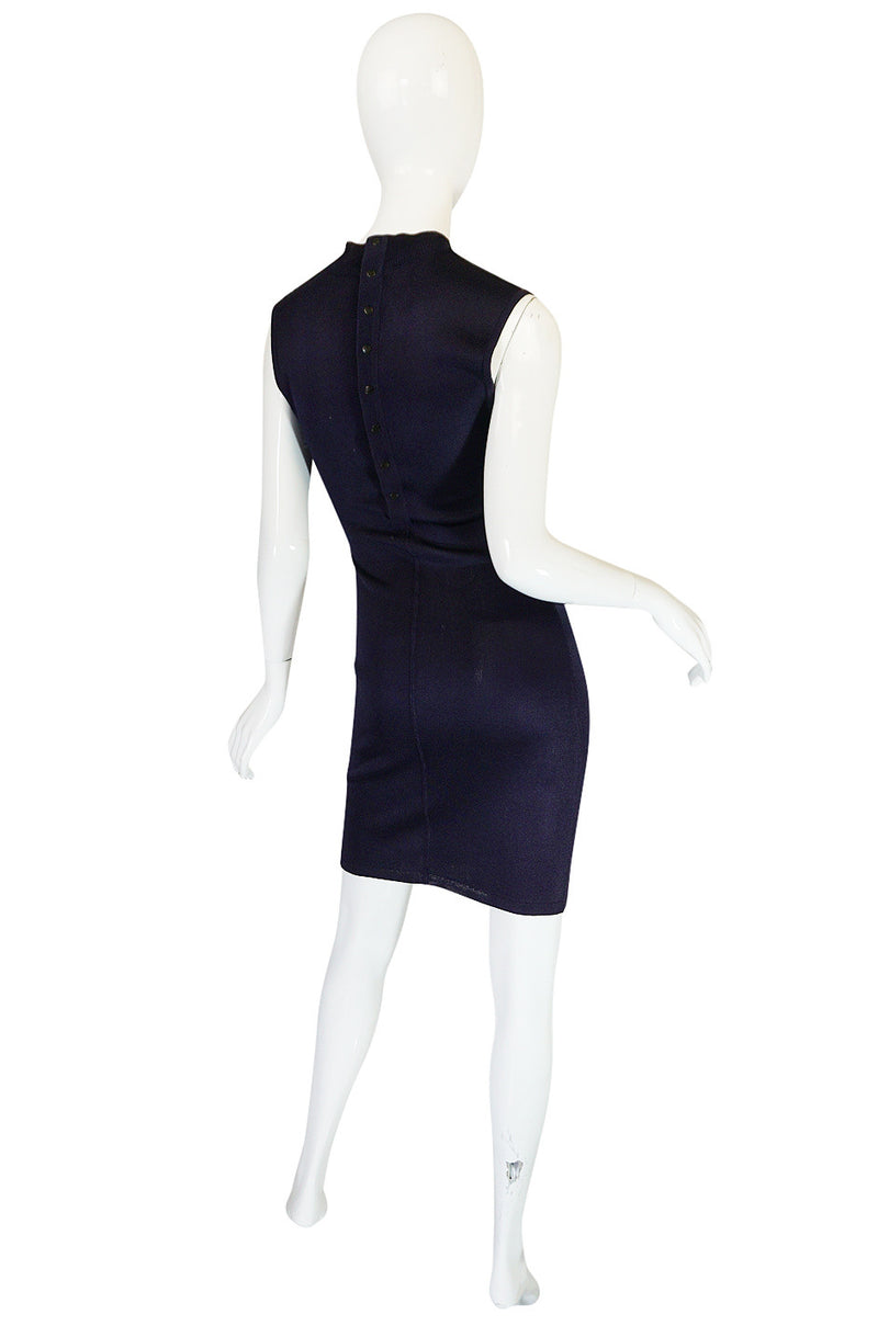 1980s Early Azzedine Alaia Dress & Jacket Purple Set