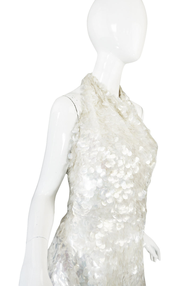 c1967 Couture Donald Brooks Silk and Pailettes Jumpsuit
