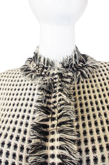 1970s Geoffrey Beene Chic Boucle Dress