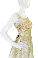 1950s David Hart Brocade & Rhinestone Dress