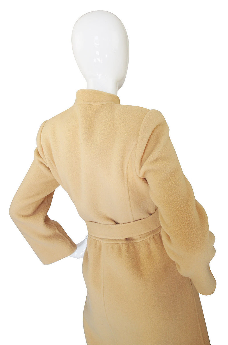 1970s Andre Laug Camel Wool Coat