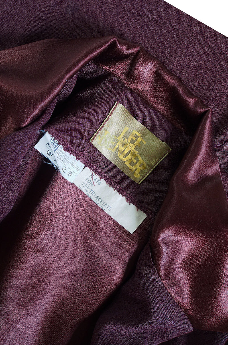 1970s Lee Bender Crepe & Satin Jacket