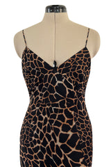 Recent Roberto Cavalli Bias Cut Leopard Print Chiffon Full Length Halter Dress