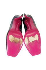 Alexander McQueen Patent Toe Cap Pumps 38