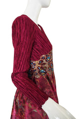 1980s Mary MacFadden Couture Sequin Gown