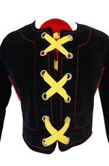 Rare 1971 Mr Freedom by Diana Crawshaw Velvet 'Baseball' Suit
