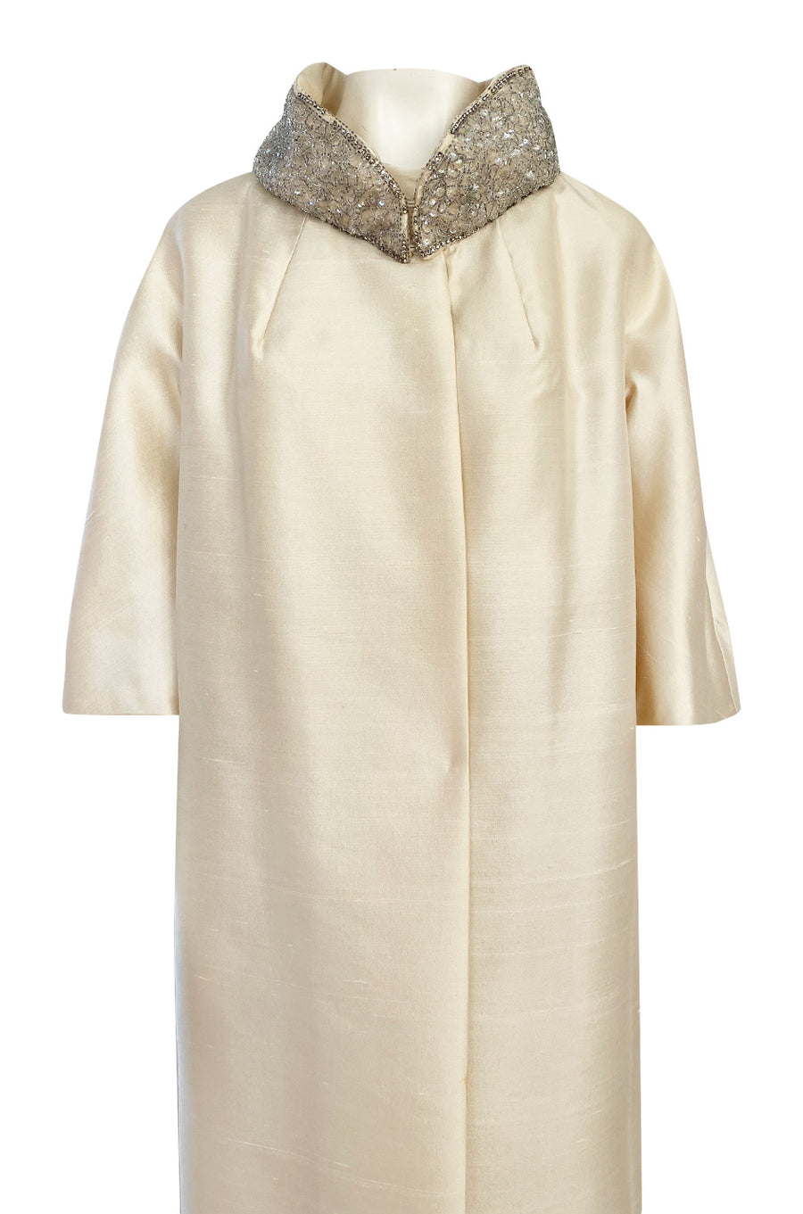 〈GALERIE VIE〉silkblend spring coat Spring City Slicker - Daisy Petal - Jane Post
