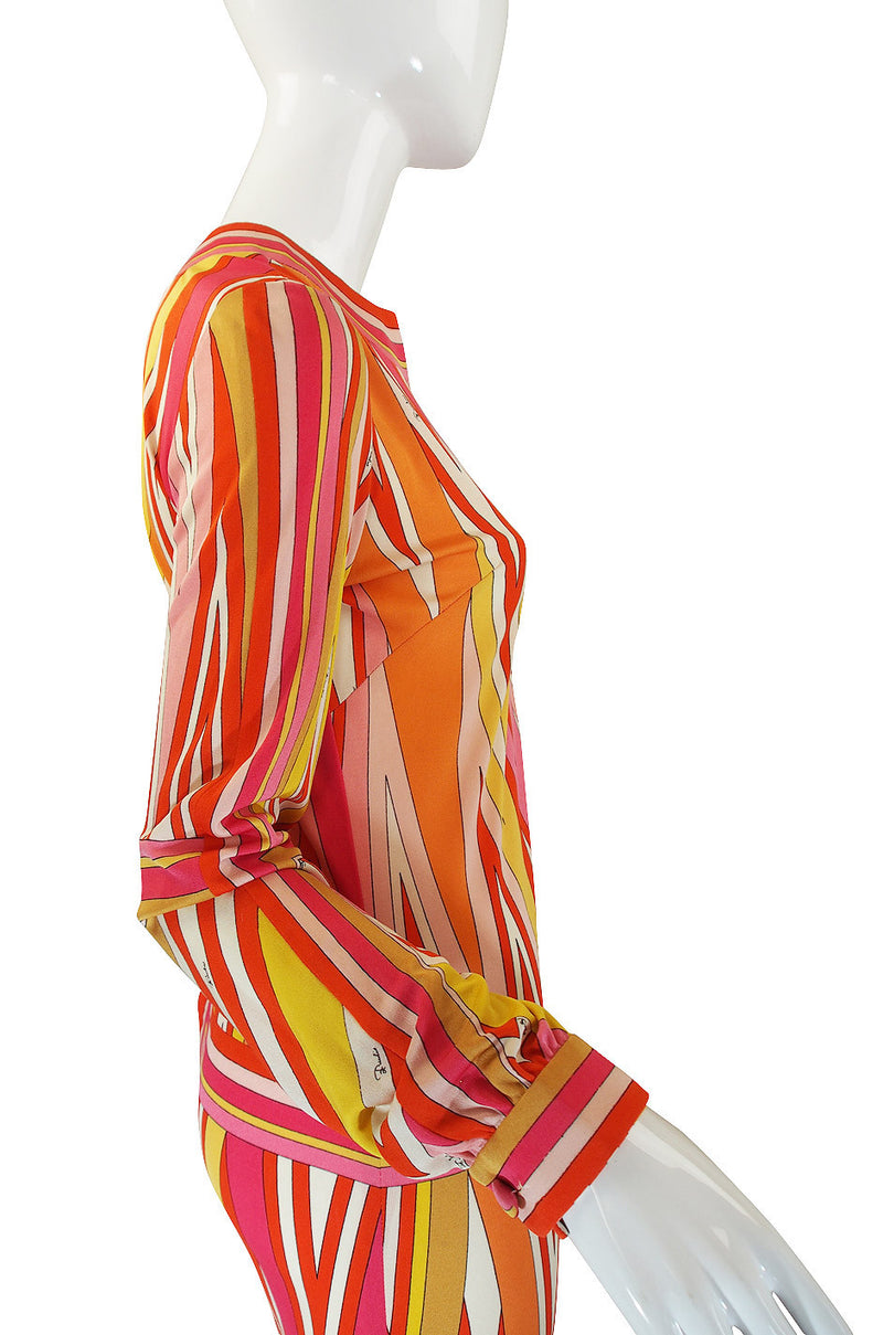 1970s Amazing Pucci Citrus Maxi Dress