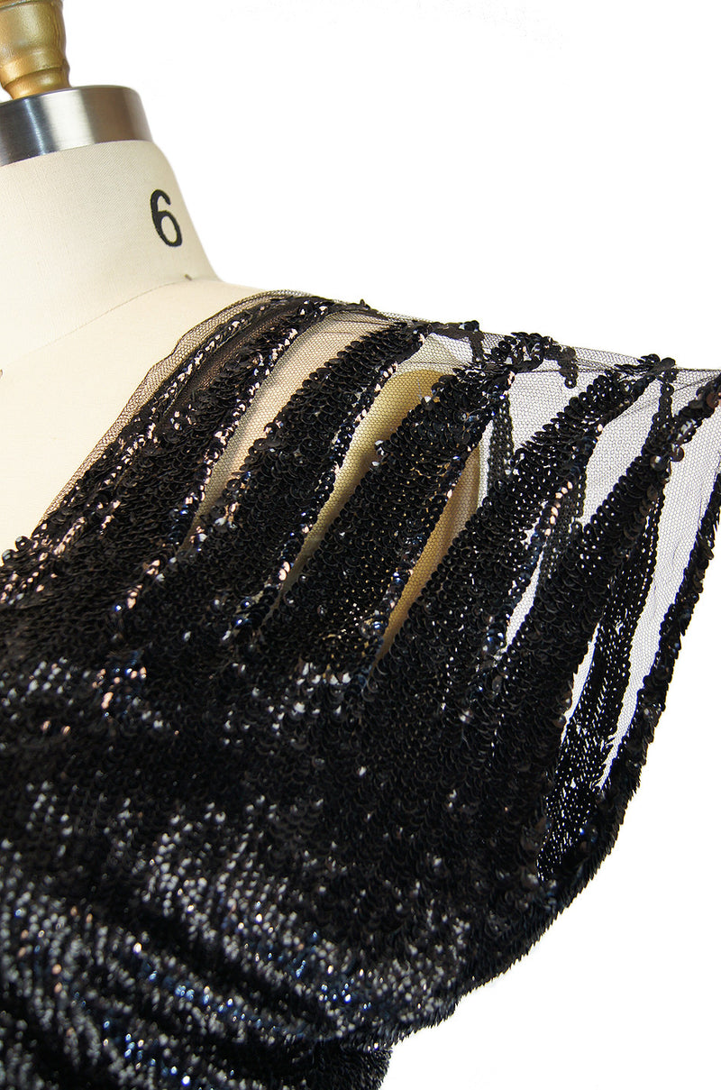 Edwardian Sequin & Silk Couture Dress