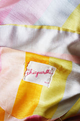 1960s Schiaperelli Silk Striped Jumpsuit