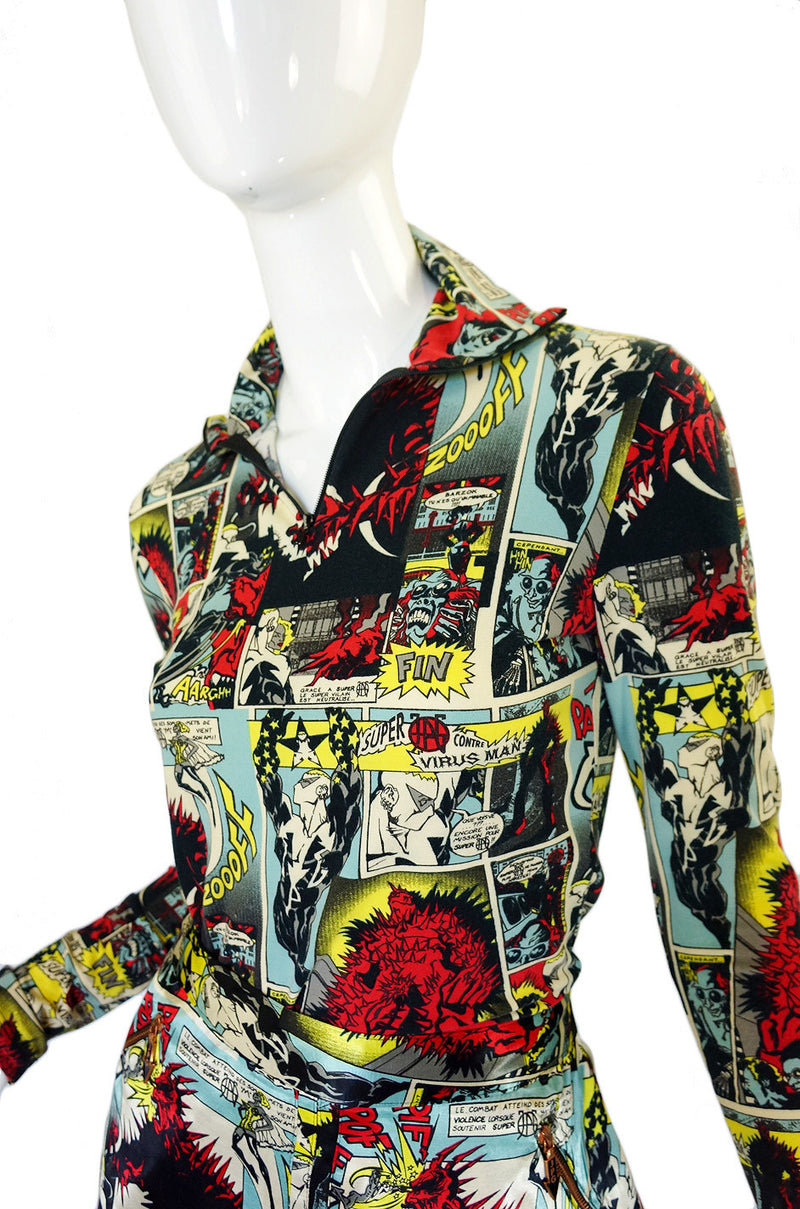 1990s JPG Cartoon Mini Skirt & Top