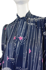 1970s Silk Hanae Mori Jacket or Dress