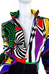 1990s Gianni Versace Versus Velvet Dress