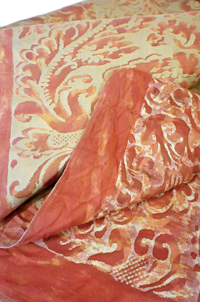 1961 Hand Painted Couture Fortuny Fabric