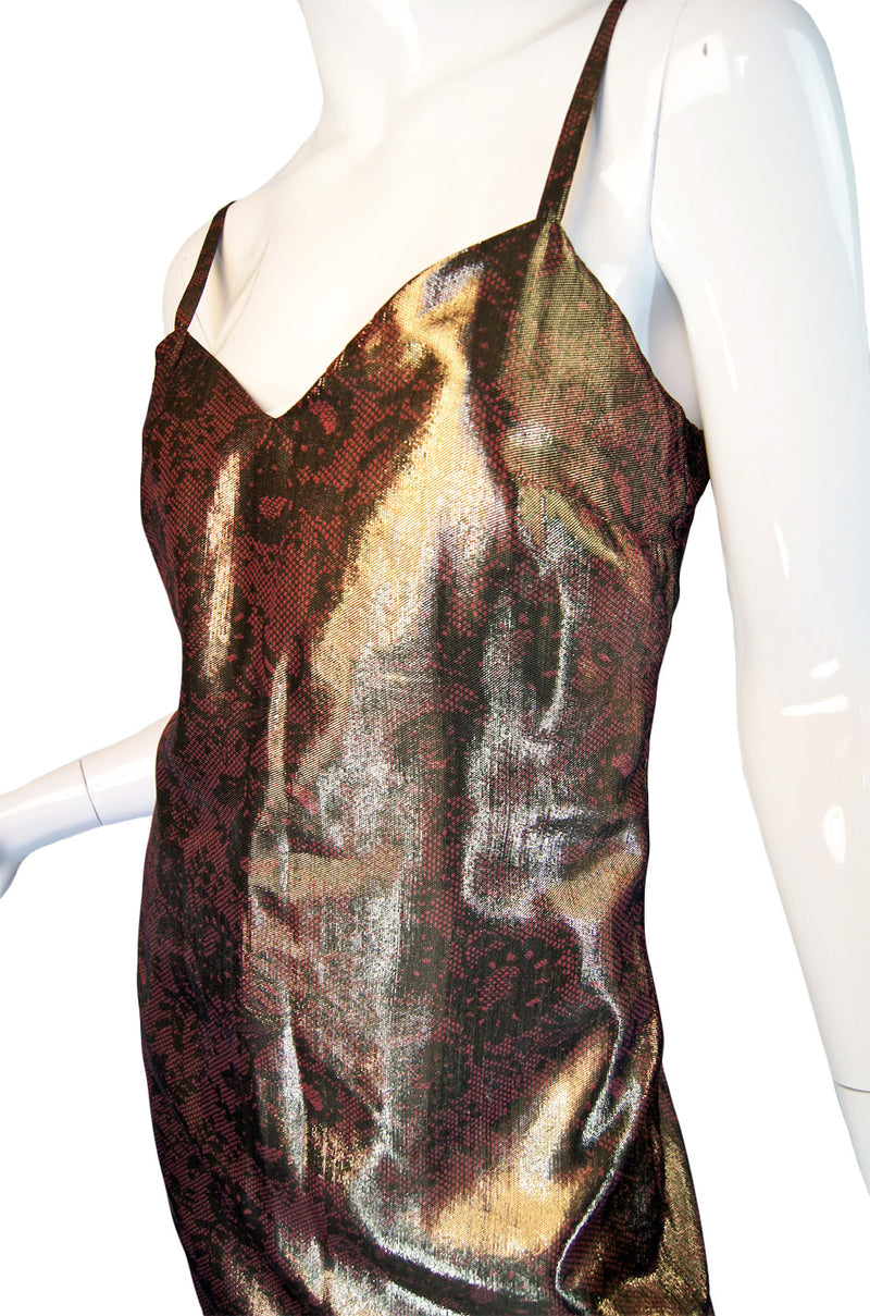 1990s Gianni Versace Lame Maxi