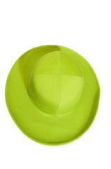 1960s Round Lime French Hat with Tie