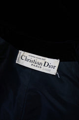 1967 Couture Christian Dior Velvet Cape