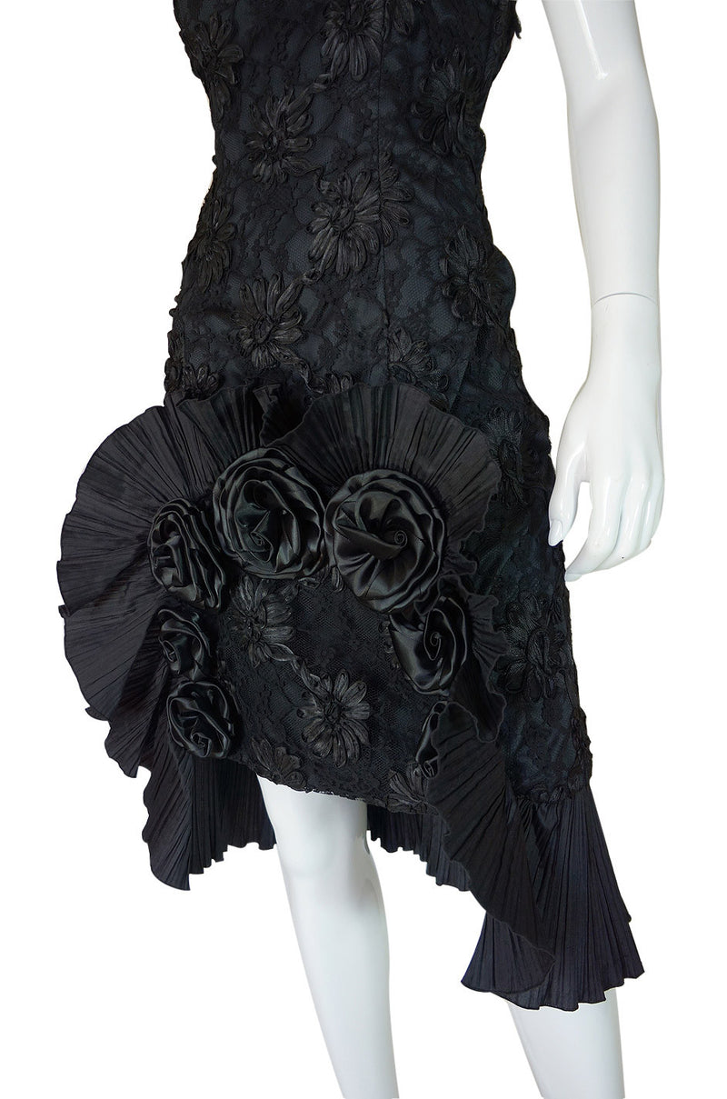 Rare 1970s Carven Lace Strapless Dress Shrimpton Couture Rare 1970s Carven Lace Strapless Dress Shrimpton Couture