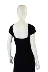 1970s Bias Cut Jean Muir Jersey Halter Dress
