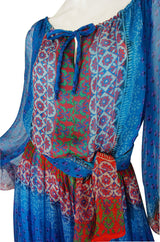 Rare 1970s Bellville Sassoon Silk Dress