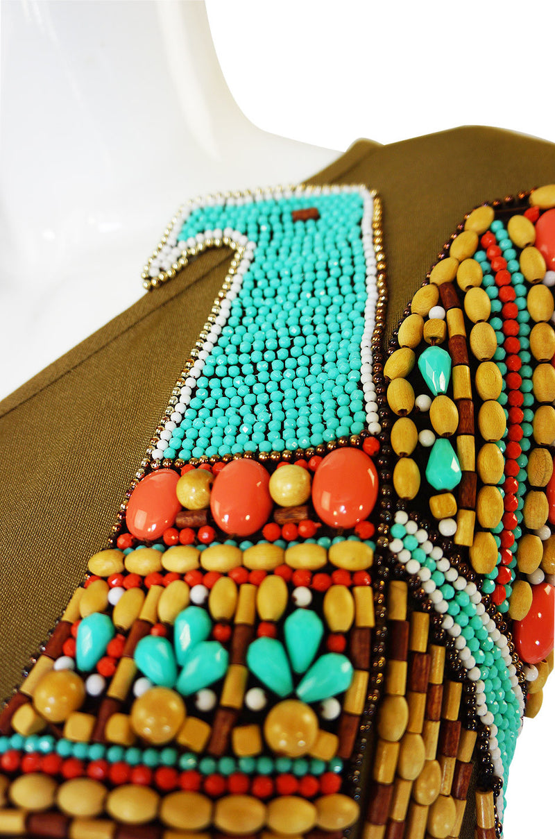 1970s Amazing Bob Mackie Beaded Maxi