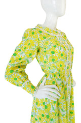 Early 1960s "The Lilly" Lilly Pulitzer Yellow & Green Floral Dress