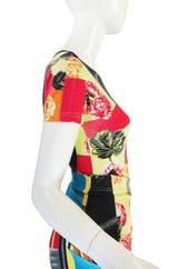 1990s Versace Versus Body Suit & Mini Skirt