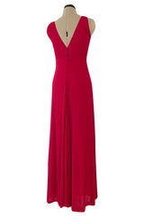 Spring 1976 Chanel Haute Couture Silk Jersey Dress & Lesage Beaded Jacket