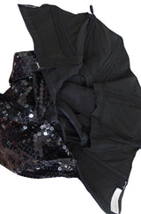 1970s Nina Ricci Couture Sequin Corset Top or Micro Mini